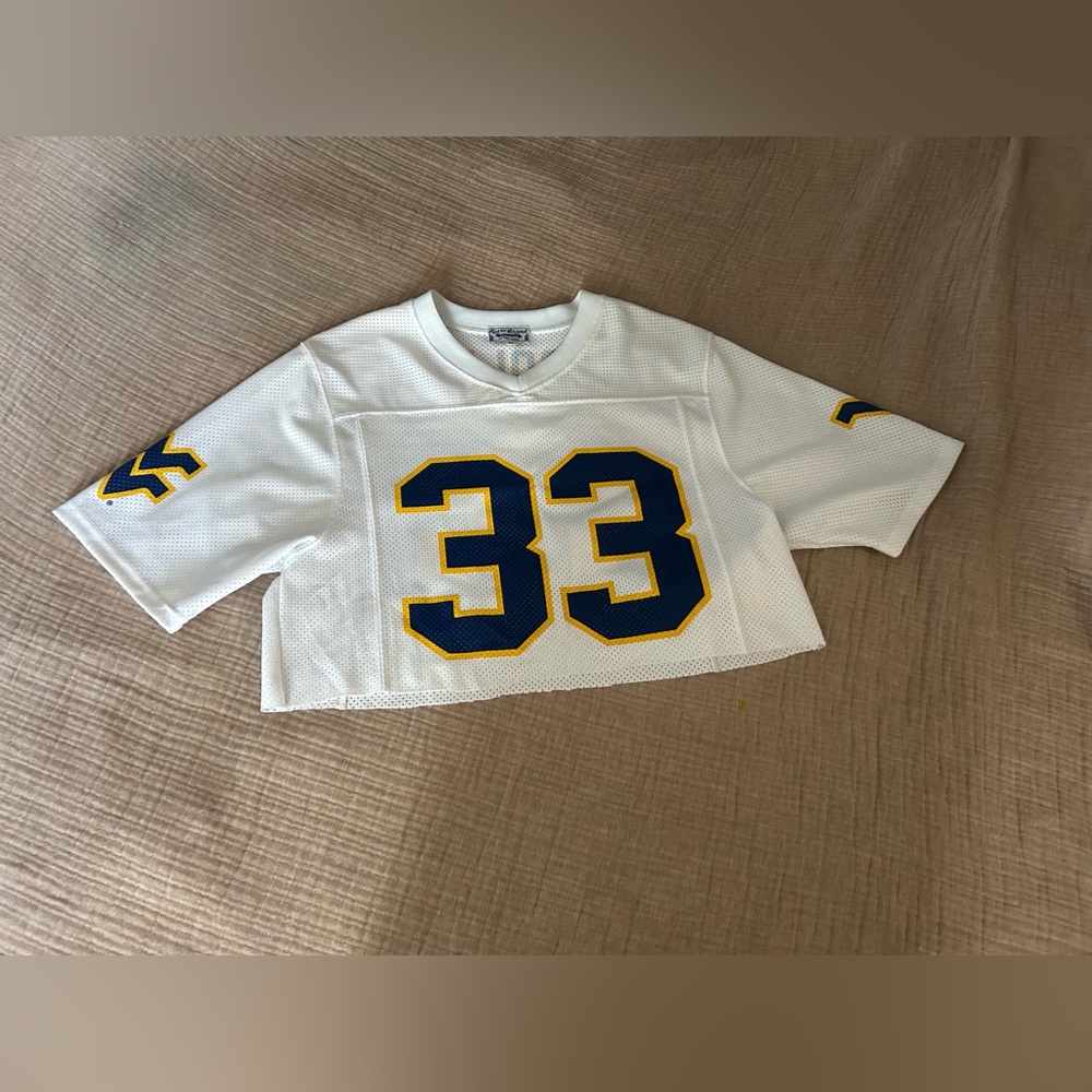 WEST VIRGINIA FOOTBALL JERSEY- Napoleon cut off